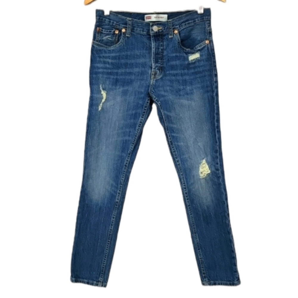 Levi's Women's Distressed Denim Skinny Jeans Color Blue 14‎ Reg W27 L27